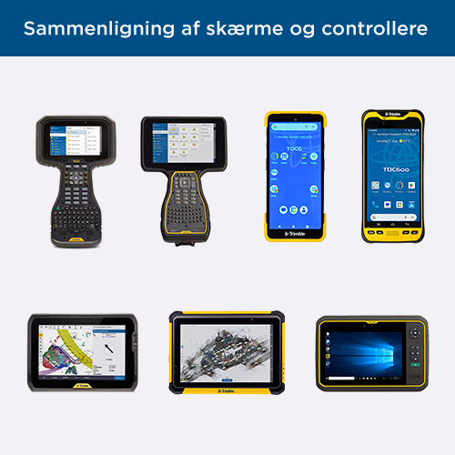 Sammenligning af skærme og controllere