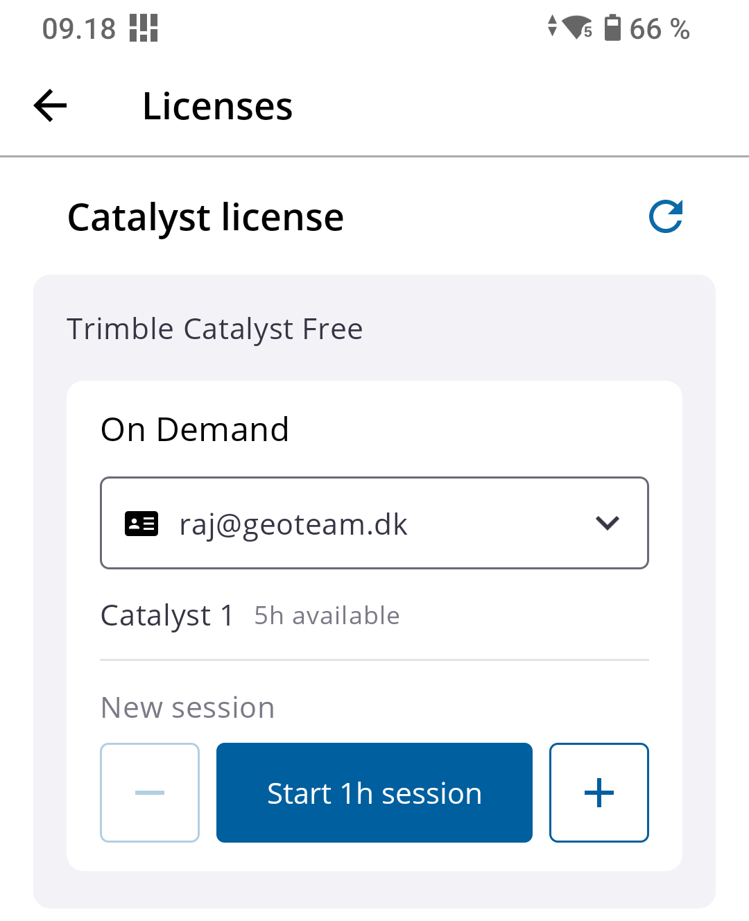 On demand Trimble Mobile Manager