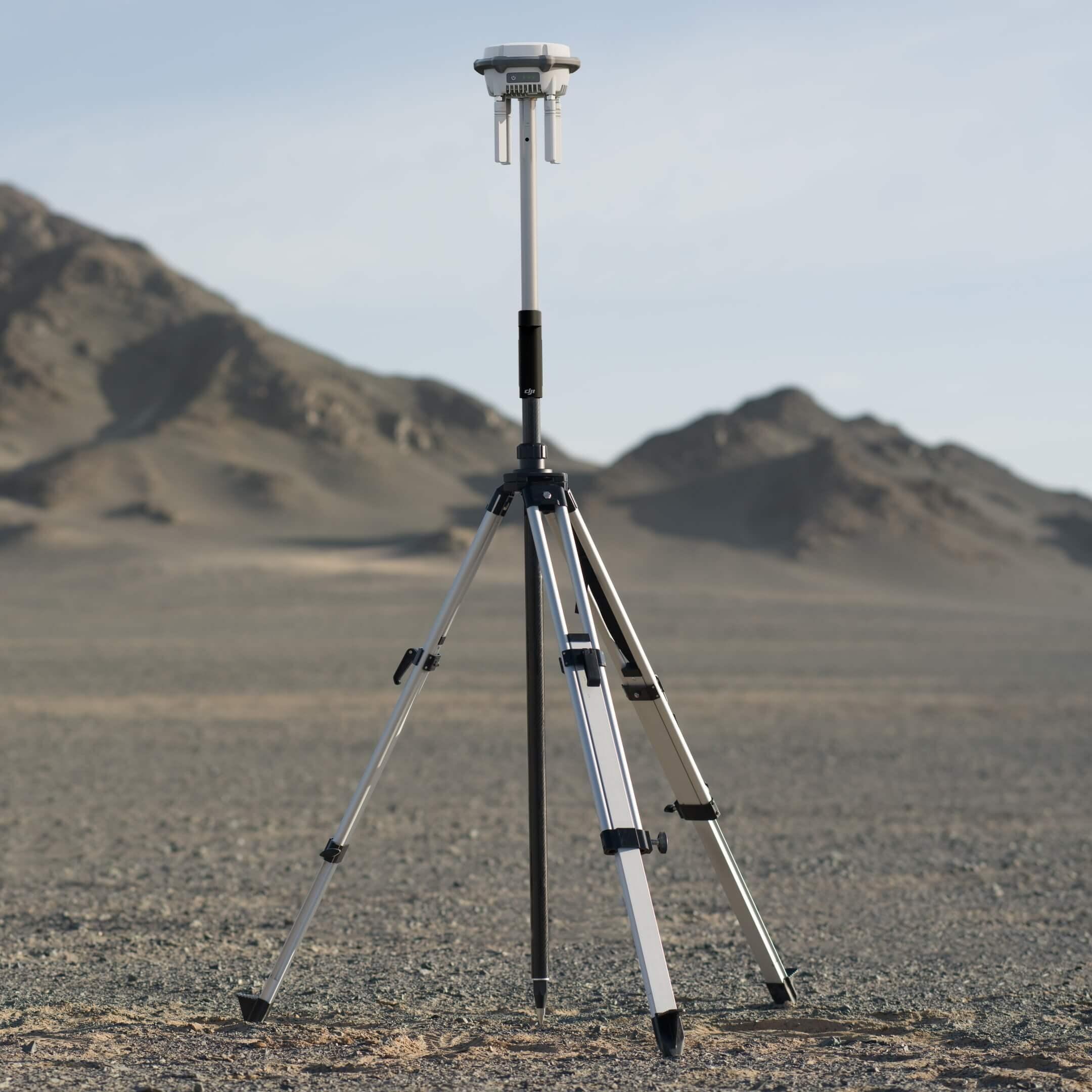RTK3 tripod til opsætning af GNSS- og RTK-måleudstyr.